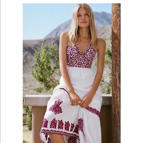 Anthropologie Manuela embroidered midi dress - Picture 2 of 9